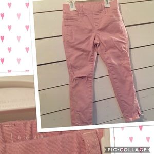 Girls distressed skinny jeans